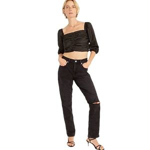 💫HP💫 Slim boyfriend jean in washed black